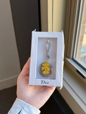 Dior Beauty Lily of the Valley Novelty Bag Charm Keychain